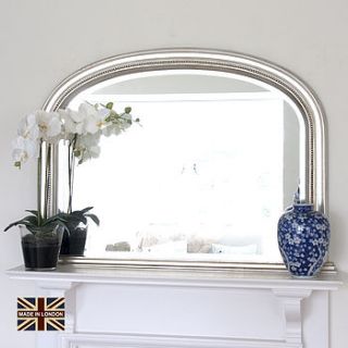 beaded overmantle mirror in many colours by decorative mirrors online