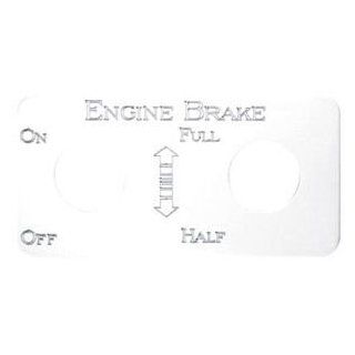 Kenworth Engine Brake Full/Half Switch Plate, S.S. Automotive