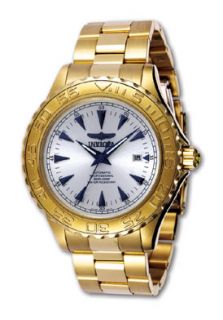 Invicta 2303  Watches,Mens Automatic Ocean Ghost Goldtone Silver Dial, Casual Invicta Automatic Watches