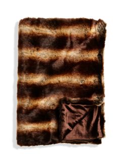 Chinchilla Faux Fur Oversized Throw by Montague & Capulet