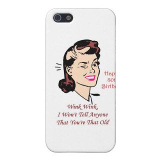 Retro 80th Birthday Gift Cover For iPhone 5