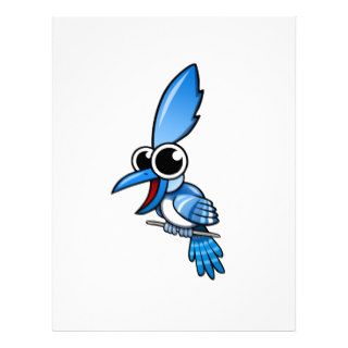 Cartoon Blue Jay Personalized Letterhead
