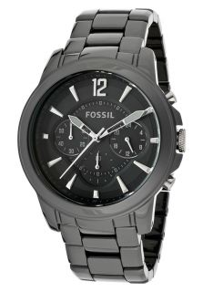 Fossil CE5008  Watches,Womens Chronograph Black Dial Black Ceramic, Chronograph Fossil Quartz Watches