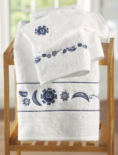 Westbrook Navy & Blue Bathroom Towel Set   Bath Rugs