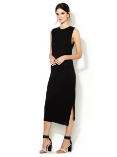 Trace Pleated Jersey Dress by Stylein