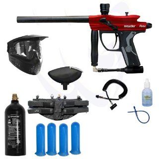 Spyder 2013 Fenix Electronic Paintball Marker Gun Power Package   Hot Red  Sports & Outdoors