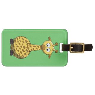 Cartoon Giraffe Luggage Tag