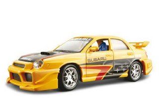 2002 Subaru Impreza WRX Custom Orange 124 Diecast Toys & Games
