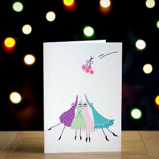 thank you bridesmaid card by claire close
