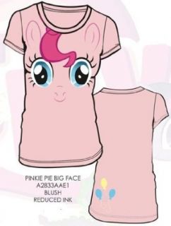 My Little Pony Pinkie Pie Big Face Junior Pink T shirt