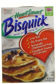 Bisquick Heart Smart Pancake and Baking Mix Reduced Fat, 40 Ounce Boxes (Pack of 3)  Pancake And Waffle Mixes  Grocery & Gourmet Food