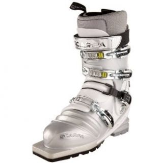 SCARPA Women's T1 Lady Telemark Boot, Silver, 27 M Mondo / 8 M UK / 10 M US Women  Telemark Ski Boots  Clothing