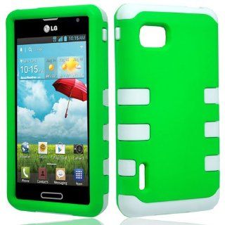 Hard Back Cover Protector Case With Holster For LG Optimus F3 MS659   Black Cell Phones & Accessories