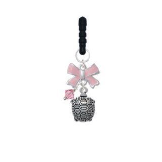 Silver Tortoise Pink Emma Bow Phone Candy Charm Cell Phones & Accessories