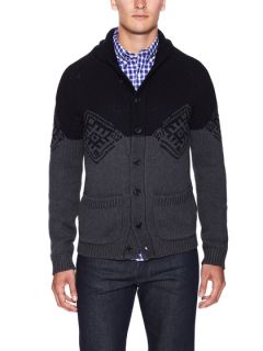 Carver Chunky Fair Isle Cardigan by French Connection