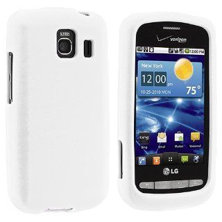 VMG For LG Vortex VS660 Cell Phone Soft Gel Silicone Skin Case Cover   White Cell Phones & Accessories