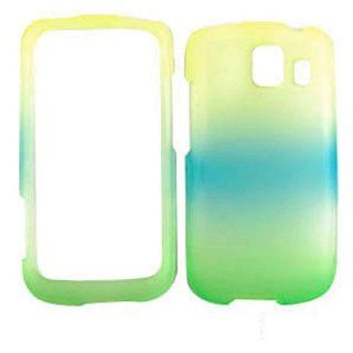 LG Vortex VS660 Frost Hard Case Cover Yellow Green Blue C015 PDC Cell Phones & Accessories