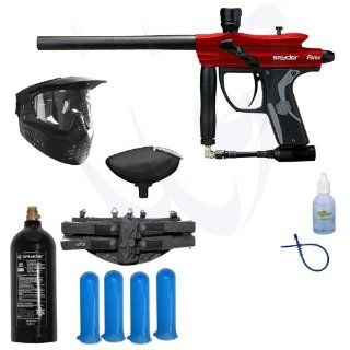 Spyder 2013 Fenix Electronic Paintball Marker Gun SWAT Package   Hot Red  Sports & Outdoors