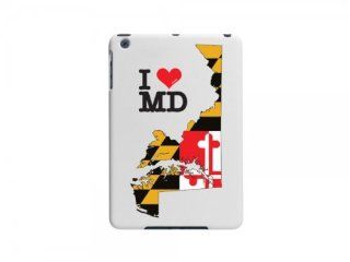 Cellet White Proguard Case with Maryland Flag on its Map for Apple iPad mini Cell Phones & Accessories