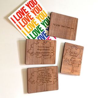 wooden magnet greeting card by made lovingly made