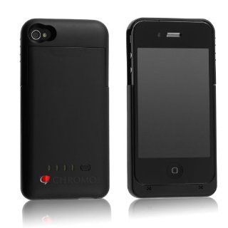 Chromo Inc iPhone 4 4S Battery Case 1900mAh (Black) + Bonus screen protector Cell Phones & Accessories