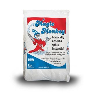 ESP MM225 Magic Monkey Alumina Silicate Universal Granular Absorbent, 6.25 Gallon Water/11.6 Gallon Oil Absorbency, 25 lbs Poly Bag, Off White Science Lab Spill Containment Supplies
