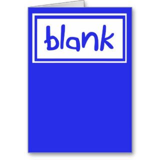 Funny Blank Birthday Card Blue Kerra Lindsey