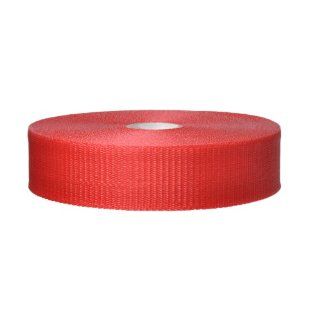 Presco BW2R200 658 200' Length x 2" Width, Polypropylene, Red Woven Barricade Tape (Pack of 48) Safety Tape