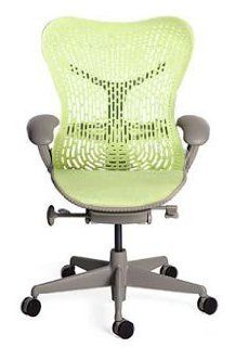 Mirra Chair by Herman Miller   Fully Featured   Shadow Frame   Citron   Adjustable Home Desk Chairs