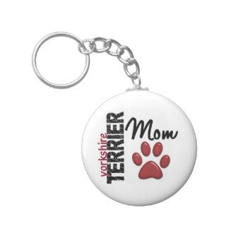 Yorkshire Terrier Mom 2 Keychain