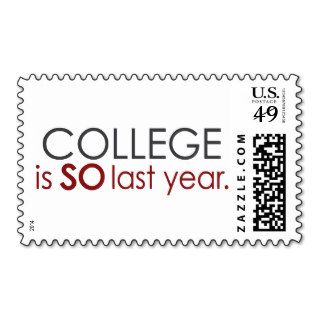 Funny College Grad Postage Stamp