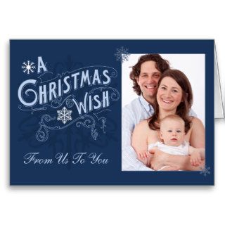 Personalized Christmas Photo Greeting Card