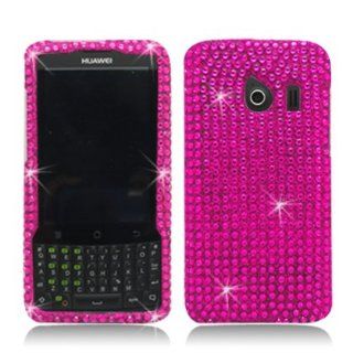 Aimo Wireless HWM660PCDI003 Bling Brilliance Premium Grade Diamond Case for Huawei Ascend Q M660   Retail Packaging   Hot Pink Cell Phones & Accessories
