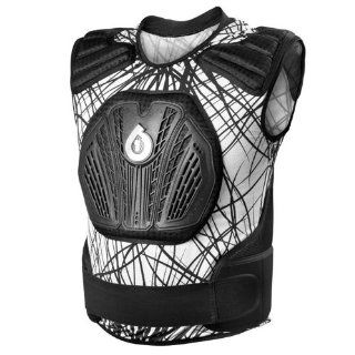 SixSixOne Core Saver Vest wired white/black (Size L/XL) chest protector  Cycling Protective Gear  Sports & Outdoors
