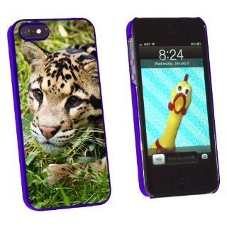 Graphics and More Clouded Leopard   Snap On Hard Protective Case for Apple iPhone 5/5s   Non Retail Packaging   Blue Cell Phones & Accessories