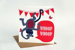 whoop whoop greeting card by allihopa