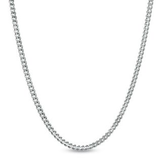 Ladies 14K White Gold 1.0mm Gourmette Chain Necklace   18   Zales