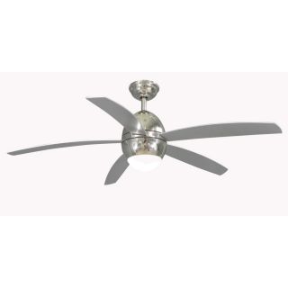allen + roth 52 in Secor Polished Nickel Ceiling Fan with Light Kit and Remote ENERGY STAR
