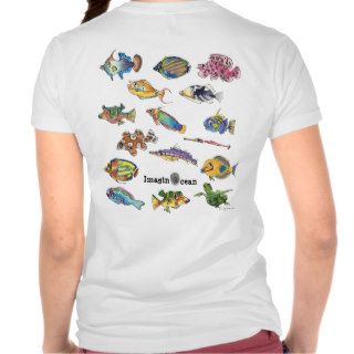 Imaginocean Two Sided Cartoon Fish Tshirts