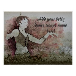 Tribal Belly Dancer Troupe Customizable Poster