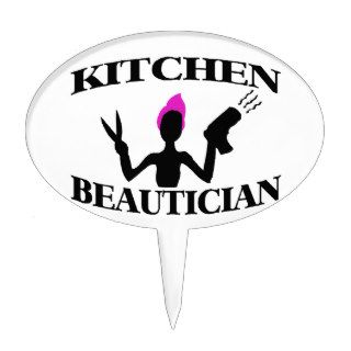 Kitchen Beautician At Home Stylist Cake Toppers