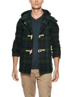 Wool Plaid Toggle Coat by Fidelity Sportswear