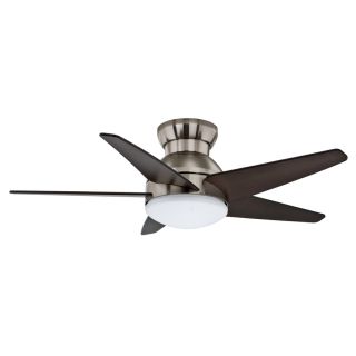 Casablanca Isotope 44 in Brushed Nickel Flush Mount Ceiling Fan with Light Kit