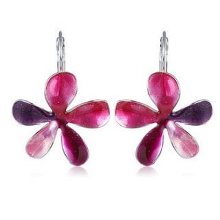 flower hook earrings by ikita paris by lovethelinks