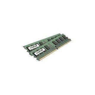 Crucial 2GB Kit (1GBx2) DDR2 667MHz (PC2 5300) CL5 Unbuffered UDIMM 240 Pin Desktop Memory Modules CT2KIT12864AA667 Electronics