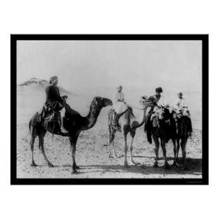 Arabs on Camels in the Sahara Desert 1914 Posters