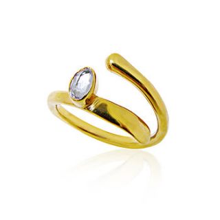 little gem adjustable ring gold by maya magal