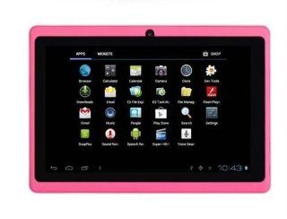7" Android 4.0 ICS Capacitive Screen Camera Wifi Tablet Pc New 4gb Pink  Tablet Computers  Computers & Accessories