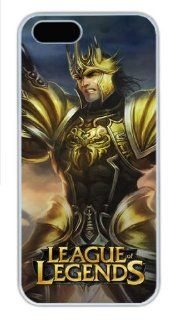 Jarvan IV, the Exemplar of Demacia league of legends design iPhone 5S Case, Hahashopping PC White Hard Shell Skin Cover for iPhone 5s Cell Phones & Accessories