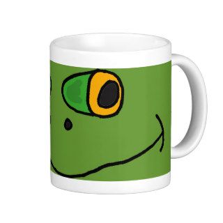 BW  Funny Frog Face Cartoon Mug